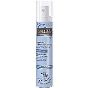 CATTIER - Sleeping Vochtinbrengende nachtcrème – voor de gedehydrateerde huid – biologisch actief plantaardig sap – 50 ml