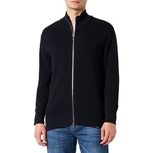 seidensticker Regular fit cardigan met lange mouwen voor heren, Donkerblauw