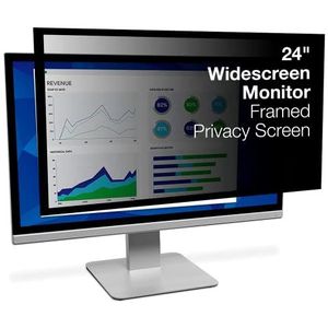 3M PF324W privacyfilter met frame voor display 24 inch (16:9)