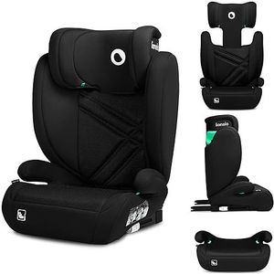 LIONELO Hugo I-Size Autostoel voor kinderen, groep 2 3, 100-150 cm, ISOFIX-installatie, verstelbare hoofdsteun, traagschuim, zijbescherming, comfortabele armleuningen