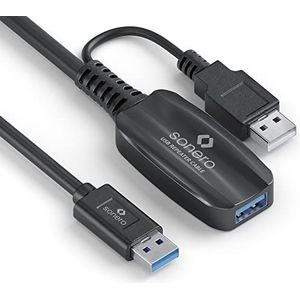 Sonero Actieve verlengkabel USB 3.2 Gen1x1 - A/A - zwart - 10,00 m
