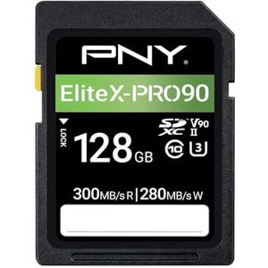 PNY SD-geheugenkaart 128 GB X-PRO 90 klasse 10 U3 V90 UHS-II