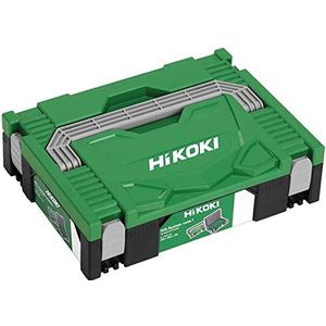 HIKOKI Transportkoffer HSC I (universele opslag en transport van accessoires en gereedschap, stapelbaar, groenzwart, incl. schuimkussens, 295 x 395 x 105 mm)