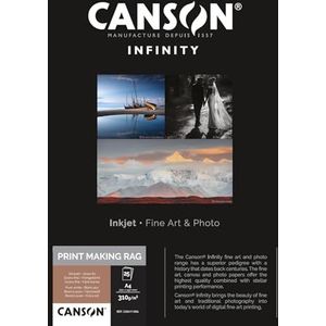 Canson Infinity Print MaKing Rag fotopapier, 25 vellen, 310 g, A4, zuiver wit