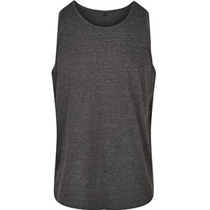 Build Your Brand Basic Tank T-shirt voor heren, Houtskool.