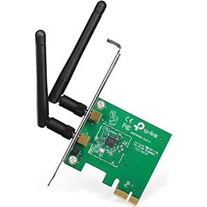 TP-Link TL-WN881ND PCI Express (PCIe) N PC Wifi-kaart adapter tot 300 Mbps met onopvallende steun, zwart