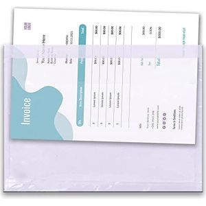 Triplast 1000 stuks DIN A4-sleeves effen (328 x 230 mm) | transparante plastic enveloppen met plakstrips | Bevestig rekeningen, verpakkingslijsten en leveringsinstructies aan de pakketten