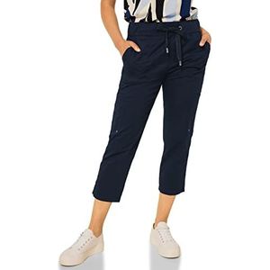 Street One A375394 joggingbroek voor dames, 7/8, Blauw