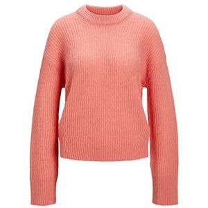 Jack & Jones Jjxx Jxember Ls gebreide trui voor dames, ronde hals, Tea Rose