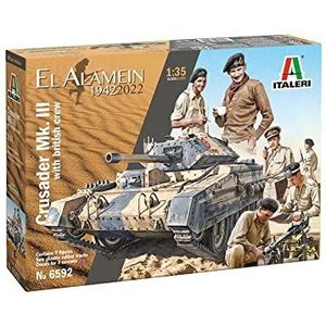 1:35 Italeri 6592 Crusader Mk. III With British Crew Plastic Modelbouwpakket