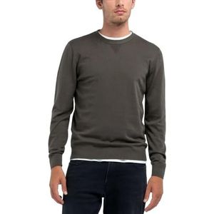 Replay Pull à col rond pour homme, 759 Mud Green, XXL