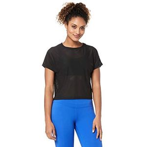 Reebok RC Jacquard Tee T-shirt voor dames, zwart.