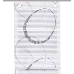 Home Fashion Vital Rolgordijn magnetisch gordijn met dwarsstrepen 130 x 60 cm grijs