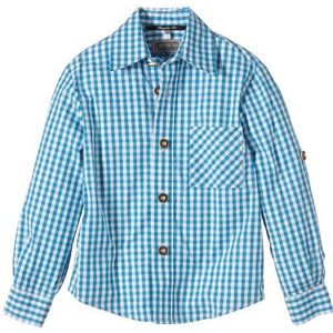 G.O.L. blouse voor jongens, turquoise (aqua/wit 11)