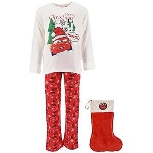 SUN CITY LICENCE DISNEY Pyjalong Pijama-set, jongens, wit, 4 jaar, Wit.