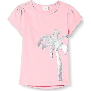 s.Oliver Omkeerbaar pailletten-T-shirt met pailletten voor meisjes, Roze