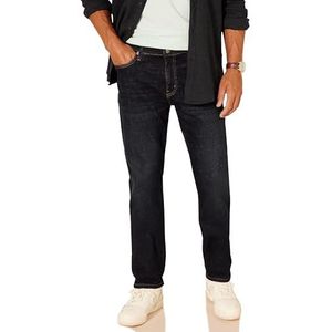 Amazon Essentials Straight-Fit Stretch Jeans,Gespoeld Vintage,36W / 34L
