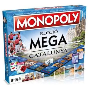 MONOPOLY MEGA Bordspellen, Catalonia Edition: 2-6 spelers, spelletjes voor kinderen en volwassenen, perfect cadeau, ideaal voor spelavonden vanaf 8 jaar