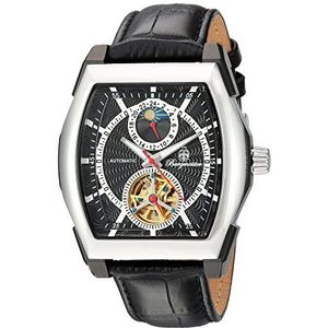 Burgmeister - BM222-622 – herenhorloge – automatisch – analoog – armband van zwart leer