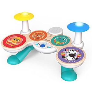 Baby Einstein, Hape, Together in Tune, Magic Touch gitaar, muziekinstrument, 4 speelmodi, 10 melodieën met instelbaar volume, muziekspeelgoed van hout voor kinderen vanaf 12 maanden 12804