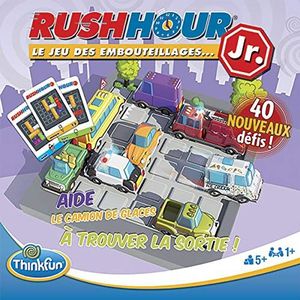 Rush Hour Junior - Ravensburger - Think Fun - 40 uitdagingen 4 niveaus - om alleen of meerdere van de 5 jaar te spelen - Frans inbegrepen