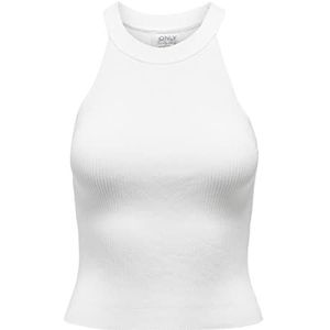 ONLY Gebreide damestop, nekhouder, Cloud Dancer, XS, Cloud Danser