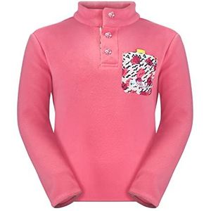 Jack Wolfskin Villi Button Fleece K Sweater Girl's, Pink Lemonade, 10 Ans
