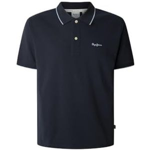Pepe Jeans Polo Hans SS pour homme, bleu (DULWICH BLUE), M, Bleu (bleu dulwich), M