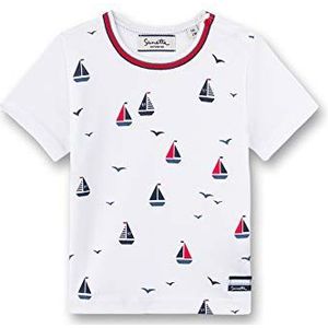 Sanetta Fiftyseven shirt met lange mouwen voor baby's, jongens, wit (White 10), 62, Wit (Wit 10)