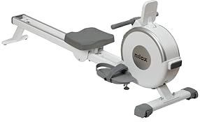 Nilox Rowing Machine XR1 Roeimachine voor thuis met 3 kg magnetisch stuurwiel, 16-traps verstelbare weerstand, tablethouder, stil en compact