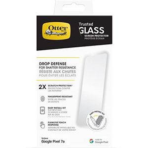 OtterBox Screenprotector - Trusted Glass voor Google Pixel 7a, gehard glas, 2 x krasbescherming, valbescherming voor bescherming tegen splinters
