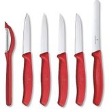 Victorinox Swiss Classic groentemessen 6 stuks rood