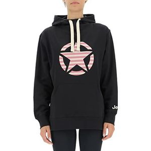 Jeep J Sweat surdimensionné femme à capuche imprimé Star Striped J22w T-shirt long femme