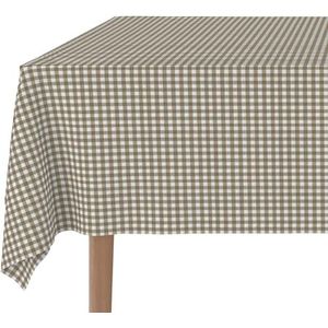 Martina Home Tafelkleed TEFLONE GECONFECTEERD Kleine Gingham Leer 140 Rond