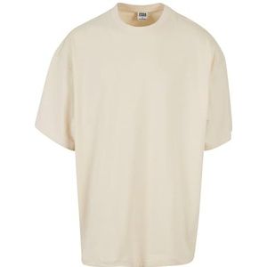Urban Classics Huge Tee T-shirt voor heren, extra brede pasvorm, 2 kleuren, maten XS tot 5XL, Wit zand