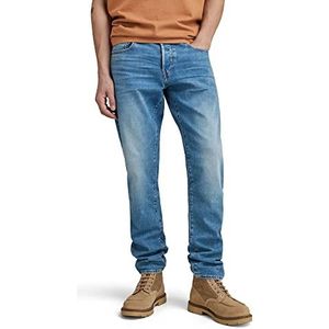 G-STAR RAW 3301 heren jeans, rechte strepen, blauw (Worn in Azure B631-A795), 28W/34L