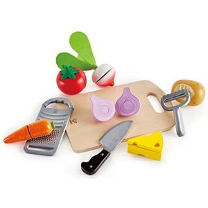 Hape Cooking Essentials Legemad - 10 Delen | Houten Kookset voor Kinderen vanaf 3 jaar
