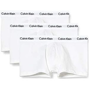 Calvin Klein Herenkatoen Stretch Boxer 3-Paar Pack (Set van 3), Wit.