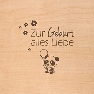 Holzgrusskarten Originele kersenhouten wenskaart - opvouwbare wenskaart - ansichtkaart