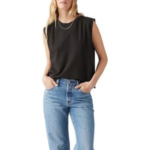 Levi's Boxy Tank T-shirt voor dames (1 stuk), Kaviaar Slub