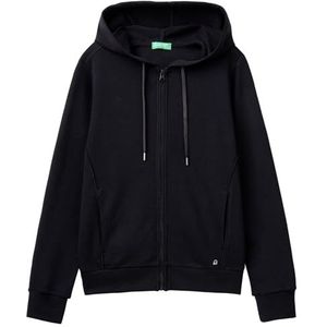 United Colors of Benetton Jas C/Capp M/L 3j68d500j Dames Hoodie (1 stuk), zwart.