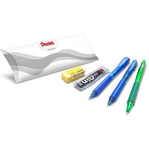 Pentel School / kantoor / Smart Working Set (2 x blauwe Wow activeringsballen, 1 x 0,7 mm vulpotlood, 1 x 0,7 mm B, 1 x gum)