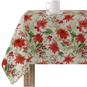 BELUM | Tafelkleed Kerstmis | vlekbescherming tafelkleed vierkant hars | tafelkleed van hars (stof gelamineerd) | tafelkleed | huishoudtafel (140 x 140 cm)