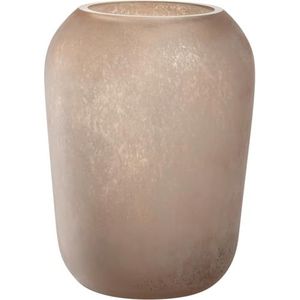 LEONARDO HOME Trogolo 033203 Elegante vaas voor struisvogels, voor bloemen en takken, natuurlijke esthetiek in zachte aardetinten, authentiek en veelzijdig design, hoogte 22 cm, beige