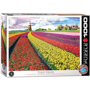 EuroGraphics - Tulip Field-Netherlands puzzel 1000 stukjes, 6000-5326, meerkleurig