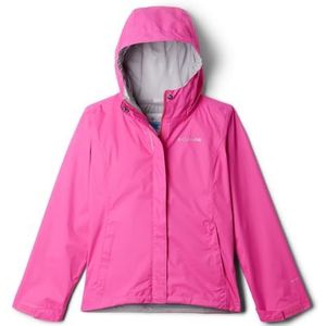 Columbia Youth Girls Arcadia 2 Jacket, Waterproof Rain Jacket, Pink Ice, XXS