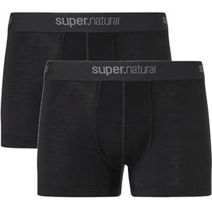 super.natural - Set van 2 functionele boxershorts van merinowol voor heren, maat M TUNDRA175