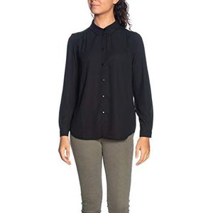 Vila NOS Vilucy L/S Button Shirt-Noos Damesblouse, Zwart (zwart)