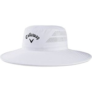 Callaway golfhoed voor heren met logo en UV-bescherming 50+, Wit.