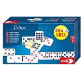 Noris Deluxe Dubbel 9 Domino - Hoogwaardige UREA-stenen - Geschikt voor 2-6 spelers vanaf 6 jaar